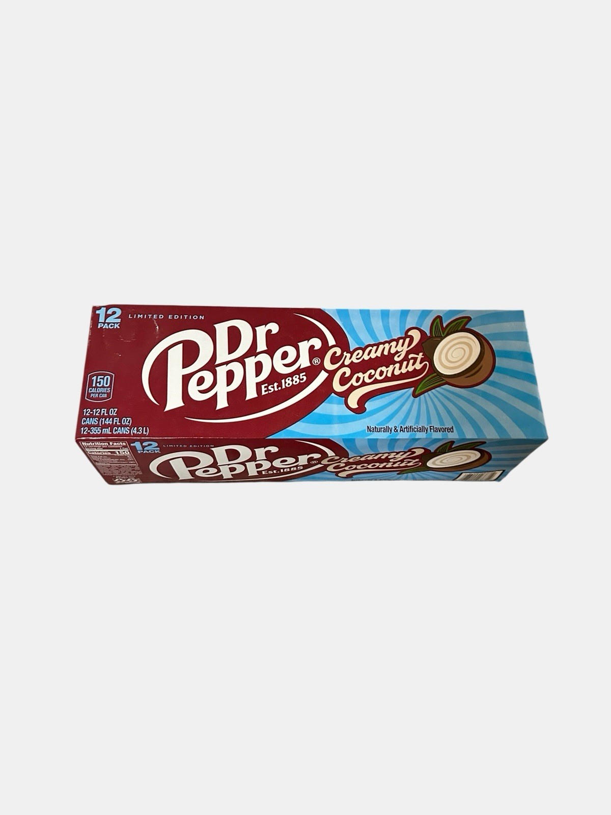 Dr Pepper Creamy Coconut LIMITED EDITION 12 Pack - Expires 12/07/2026
