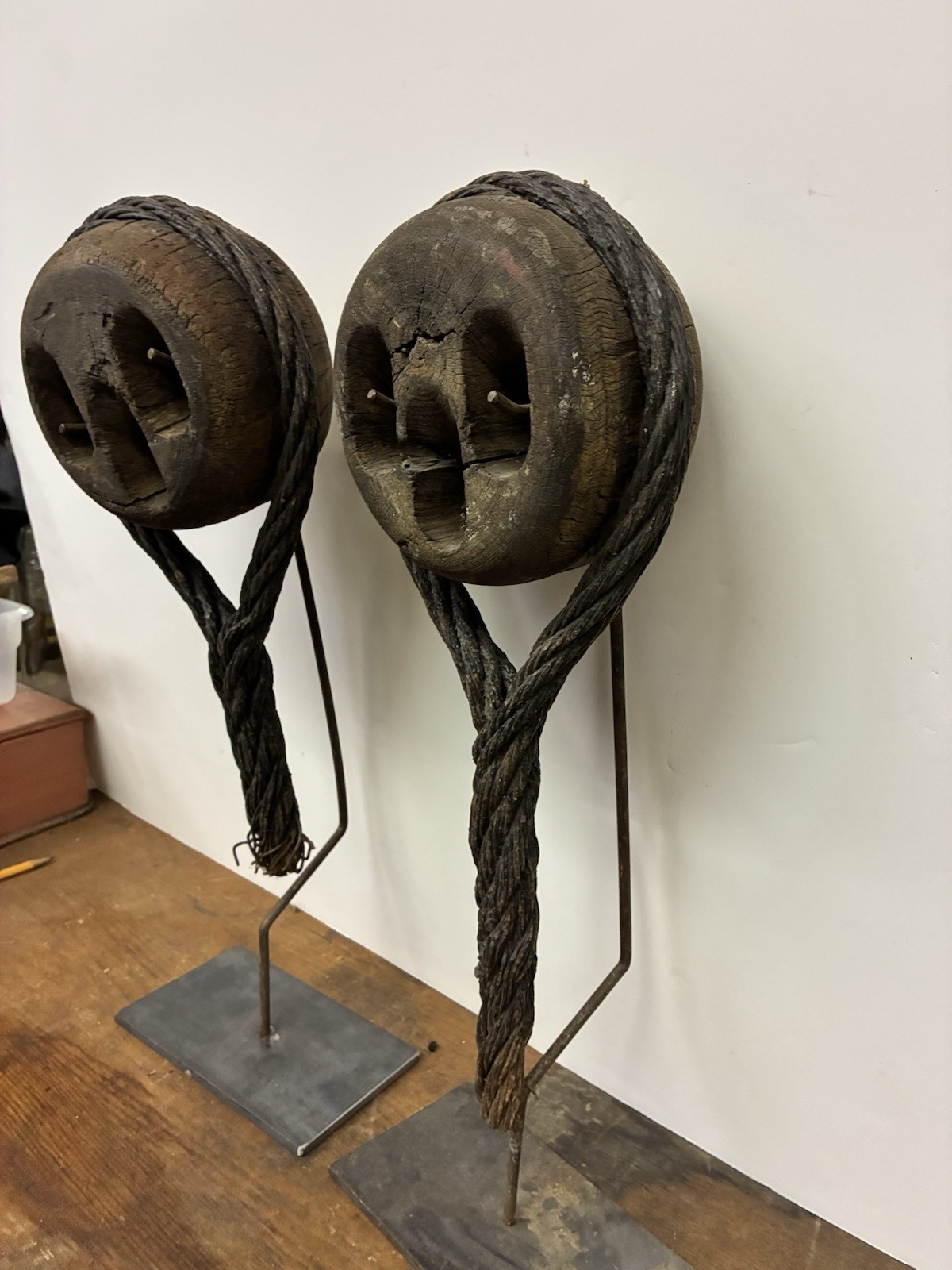 Dead Eye 19th Century Sailing Antique Nautical Rigging Great Lakes