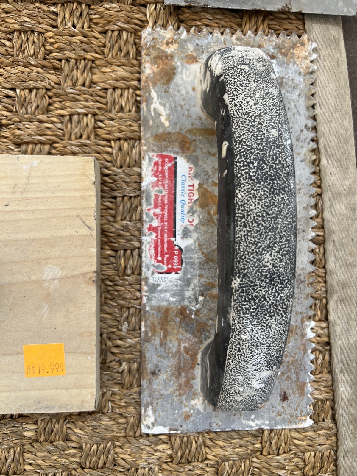 CERAMIC TILES TROWELS/ VARIOUS SIZES/ODD LOT 10 W/ WOOD GROUT FLOATs