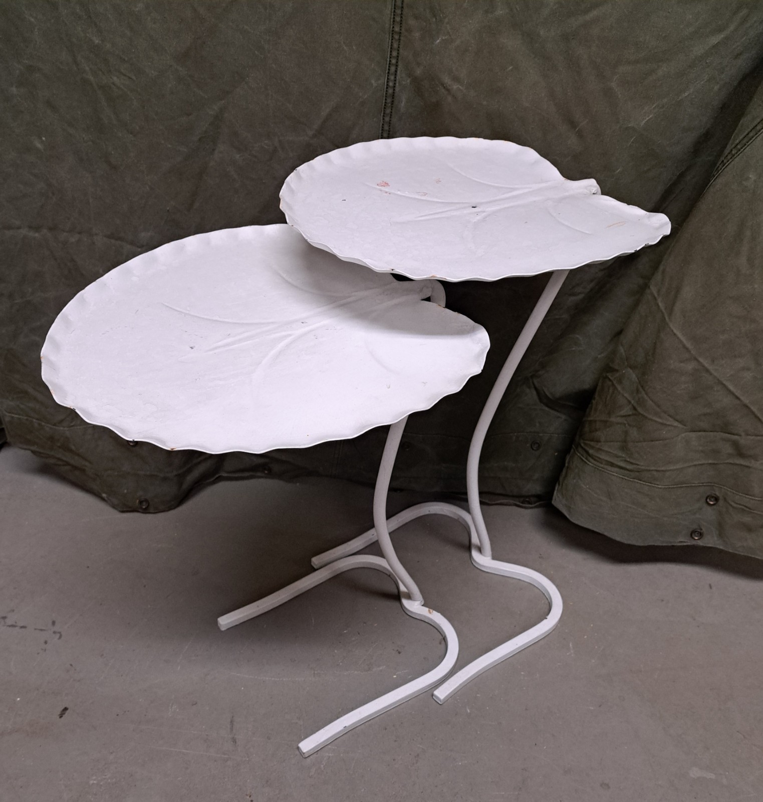 Pair of Mid Century Salterini Lily Pad Nesting Tables Set #2