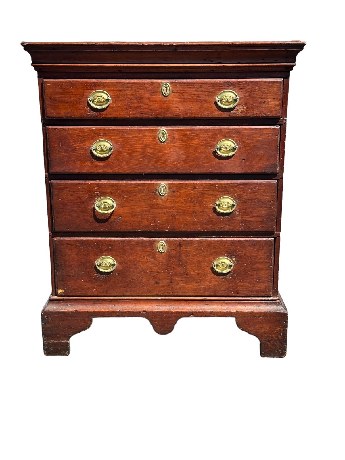 Antique chippendale chest dresser farmhouse country 18th country