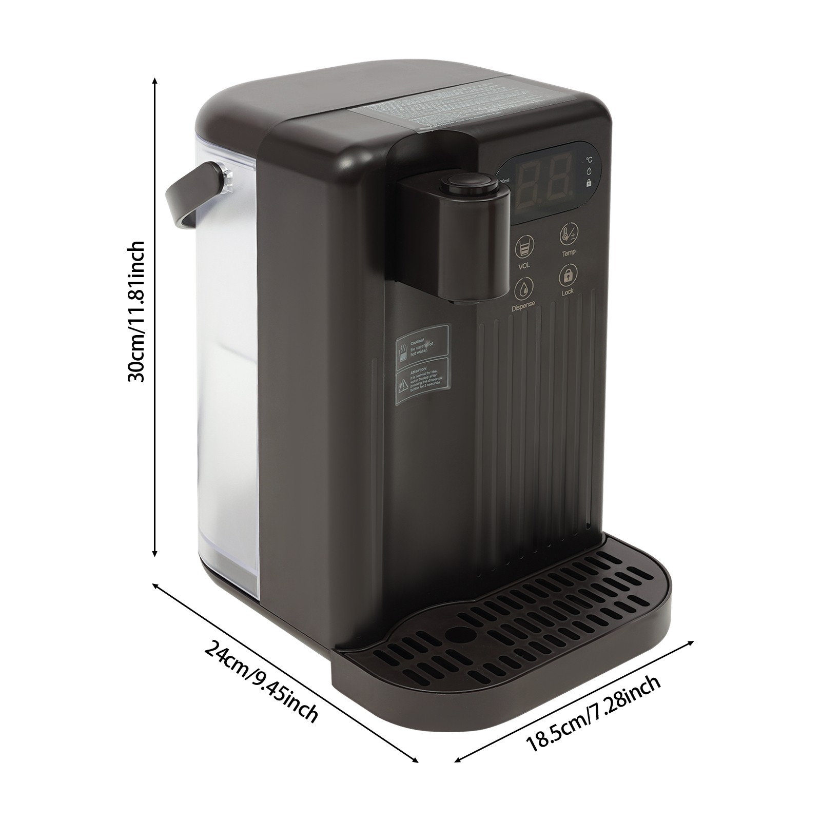 3L Instant Hot Water Dispenser 2200W Electric Countertop Water Dispenser US
