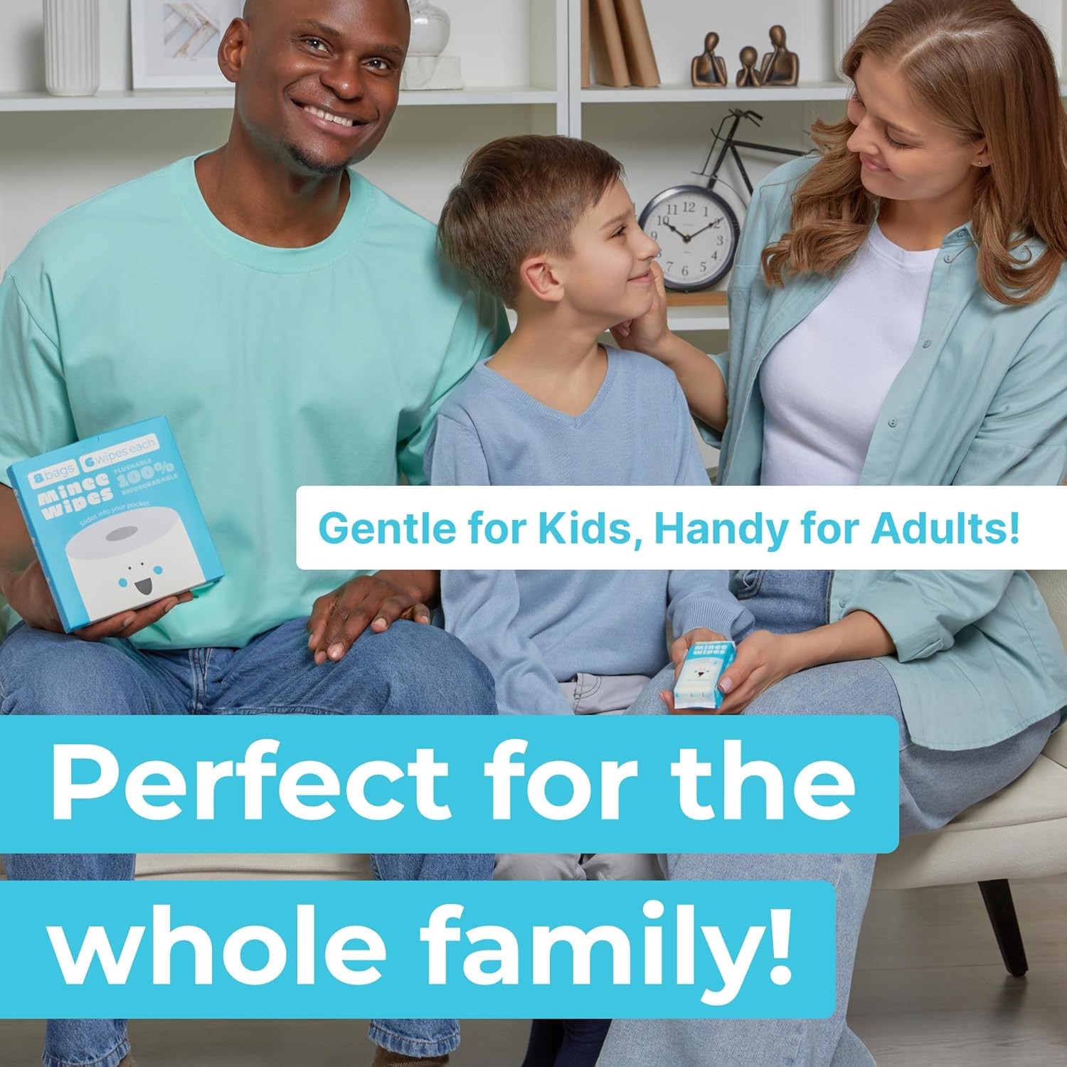 Hypoallergenic Travel Wipes - Safe & Flushable for All Ages - 48 Count