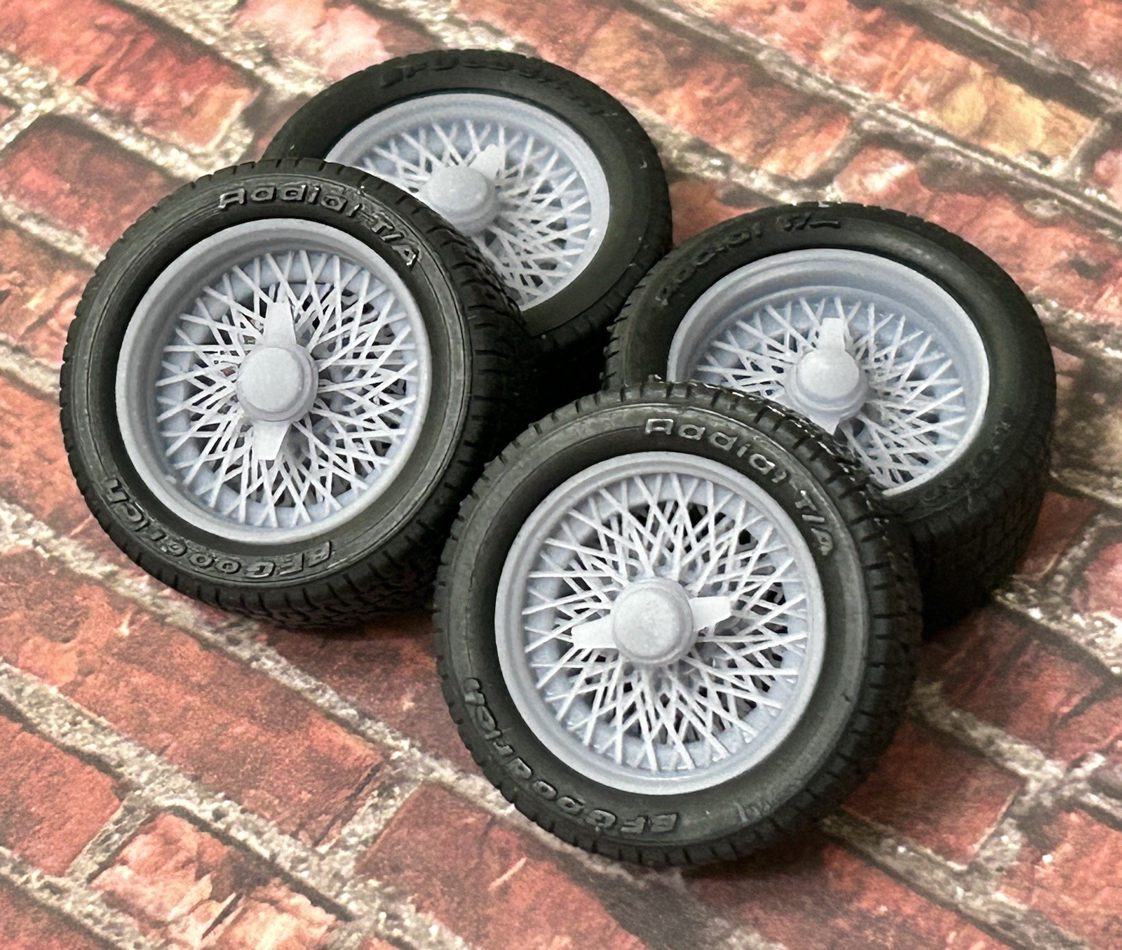 1/24 Scale: 18-inch “Wire Jaguar” Resin Wheels For Sports Cars