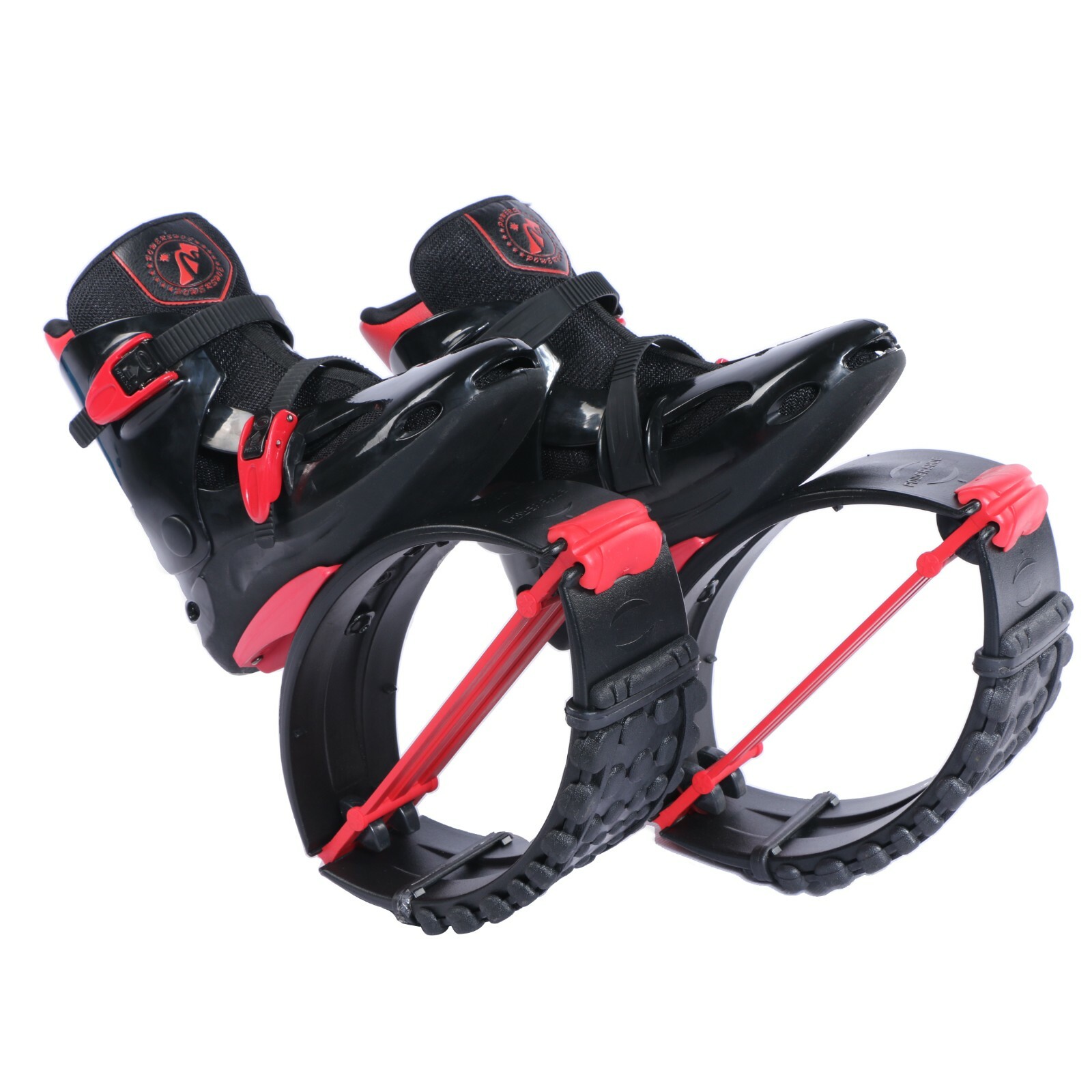 Joyfay Jumping Shoes Black-Red Fitness Bouncy Boots Unisex, XL XXL