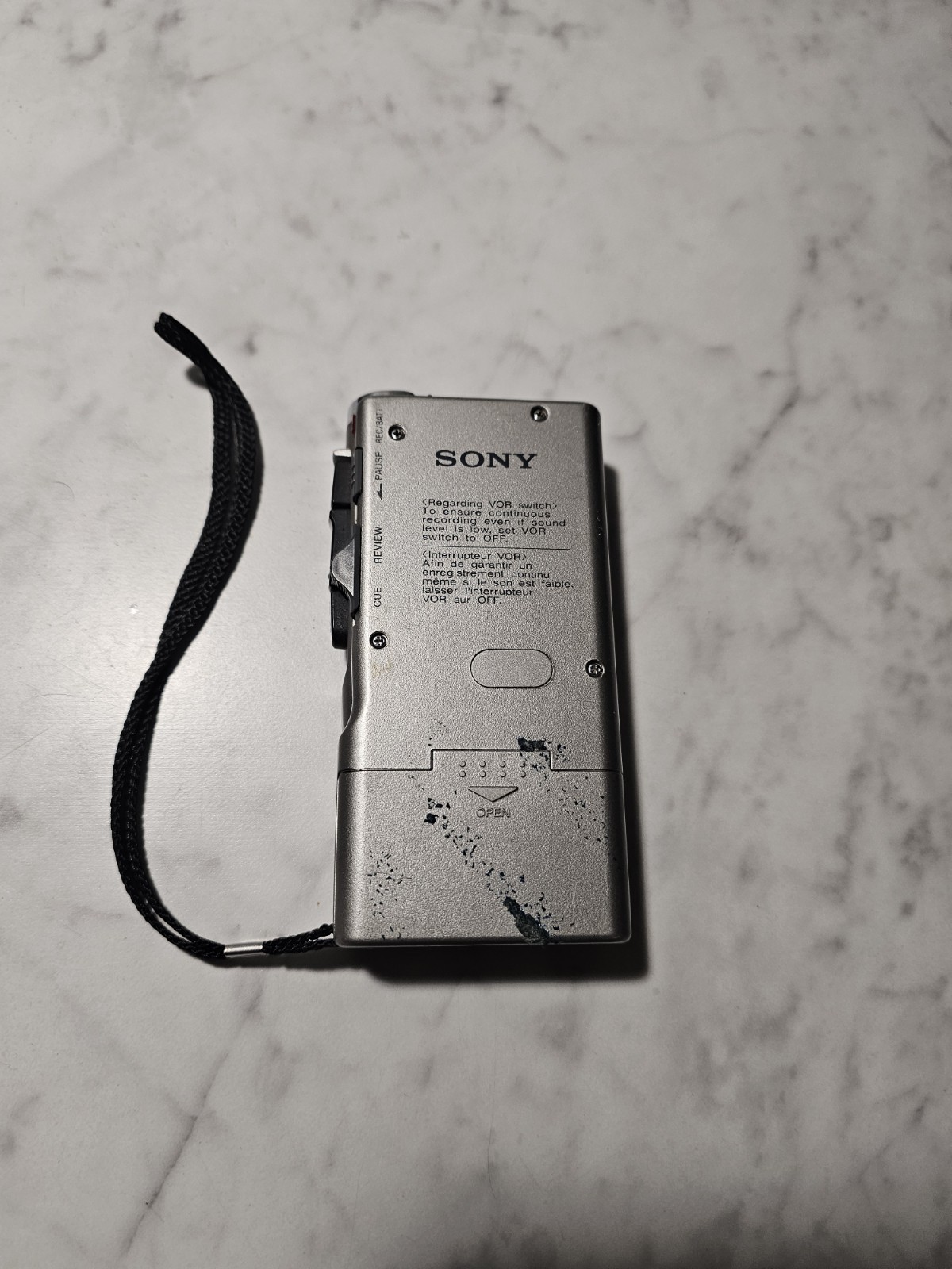 Sony VOC M 530V Microcassette Cassette Recorder