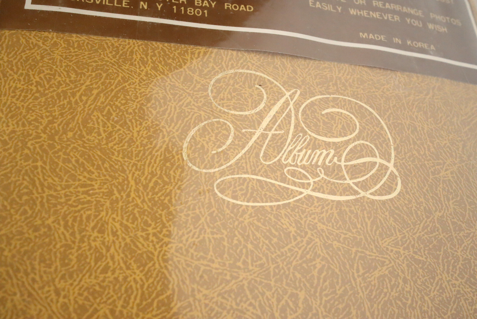 Vintage 60s 70s NEW UNSUED Photo Album 60 Magnet Pages Yellow Orange