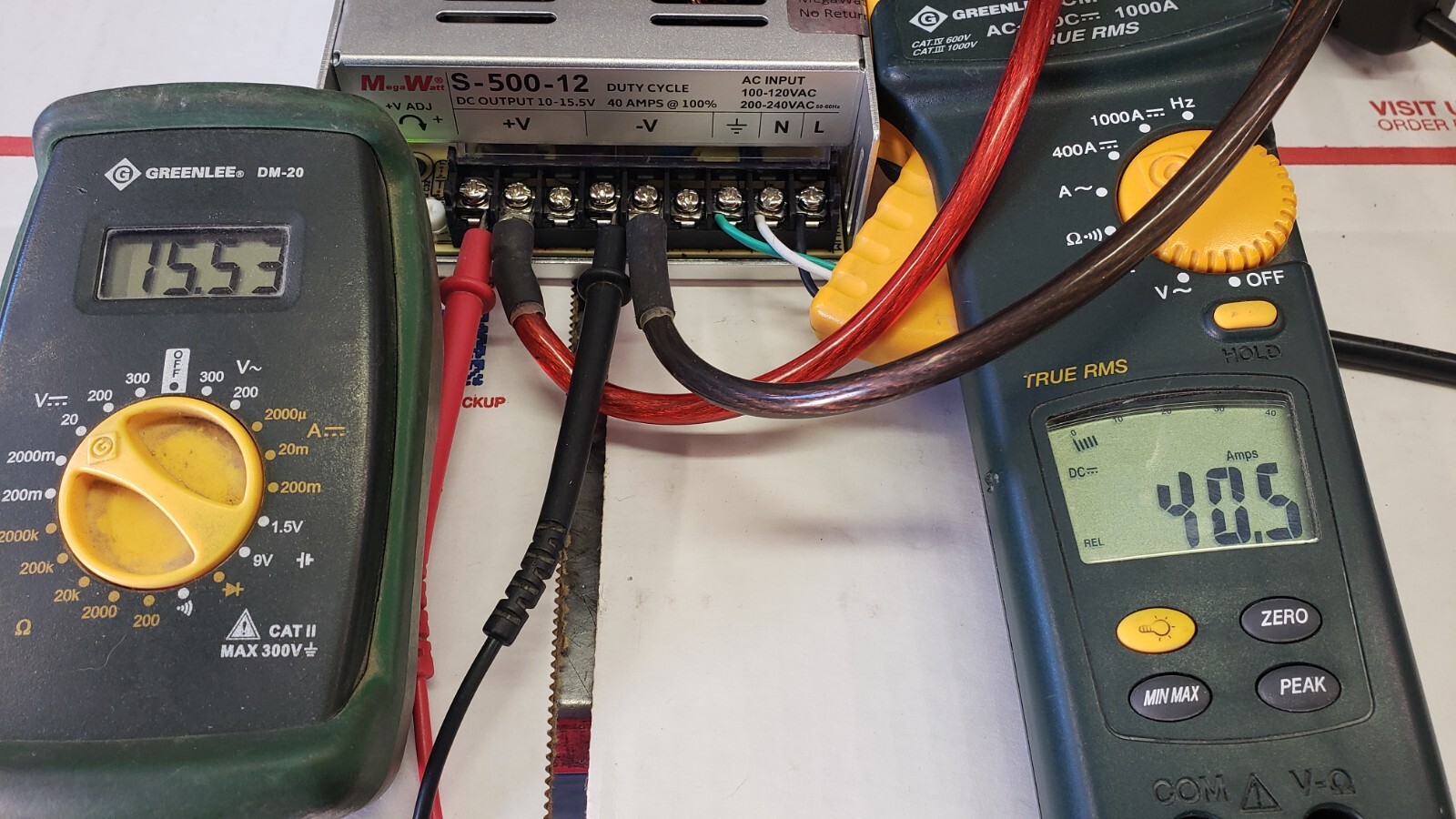 40 Amp Continuous CB Radio Power Supply 10-15.5V MegaWatt® 12V 13.8V