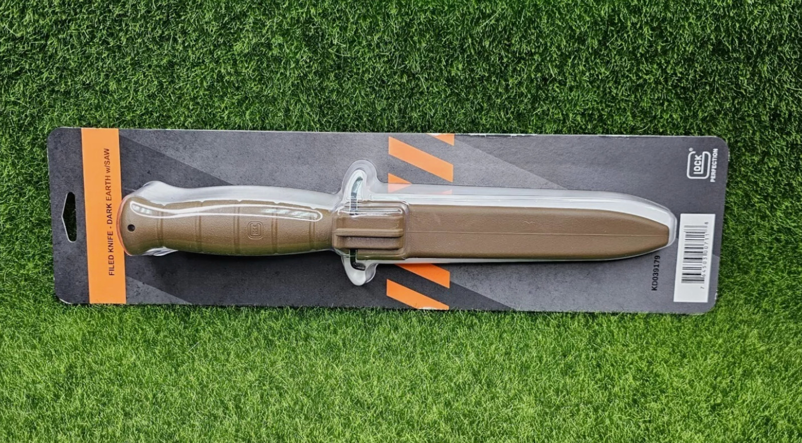 GLOCK Field Fixed Blade Survival Knife with Saw & Sheath - Flat Dark Earth...