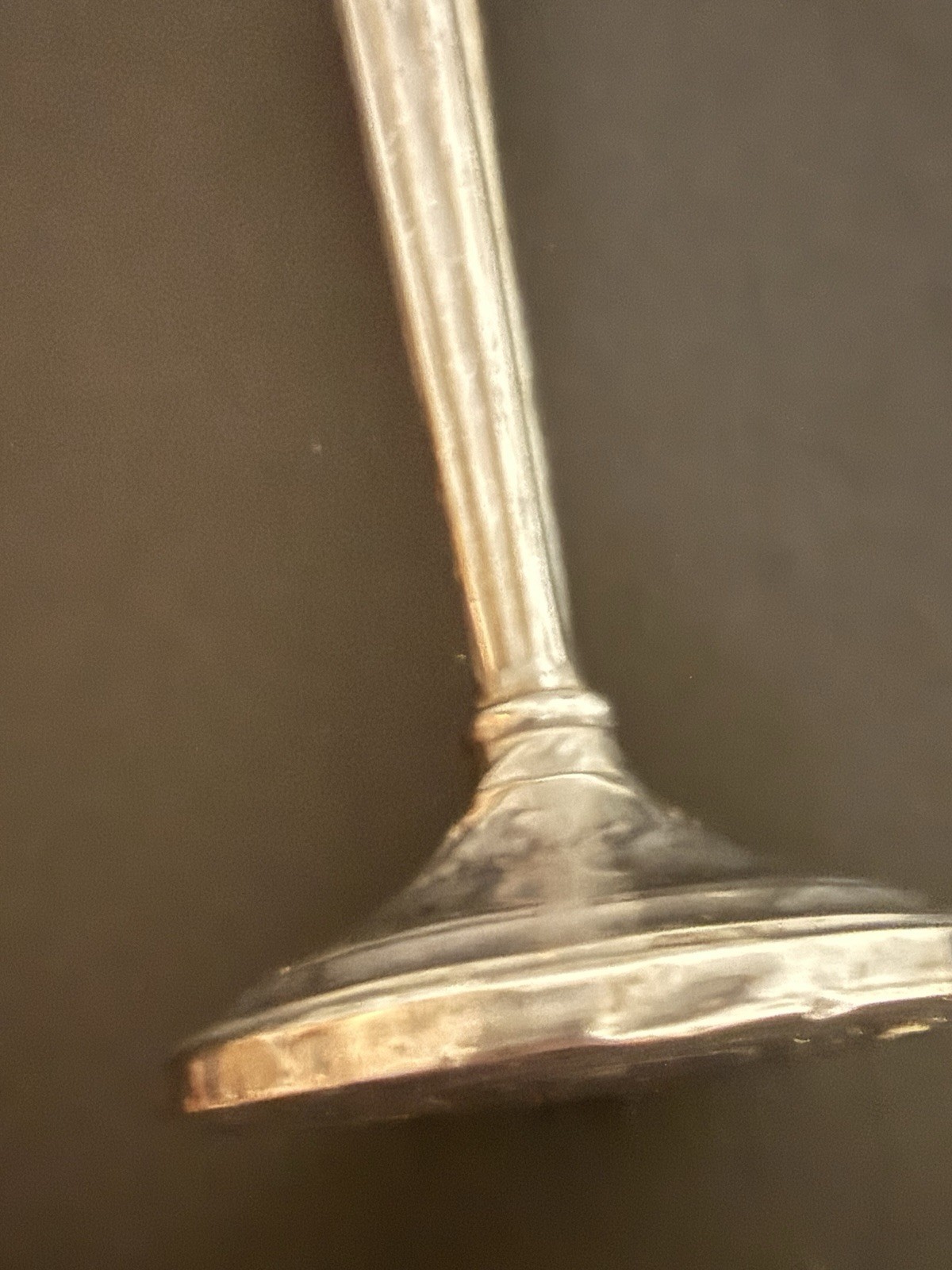Vintage Sterling Silver Cemented Reinforced Candlestick Monogrammed