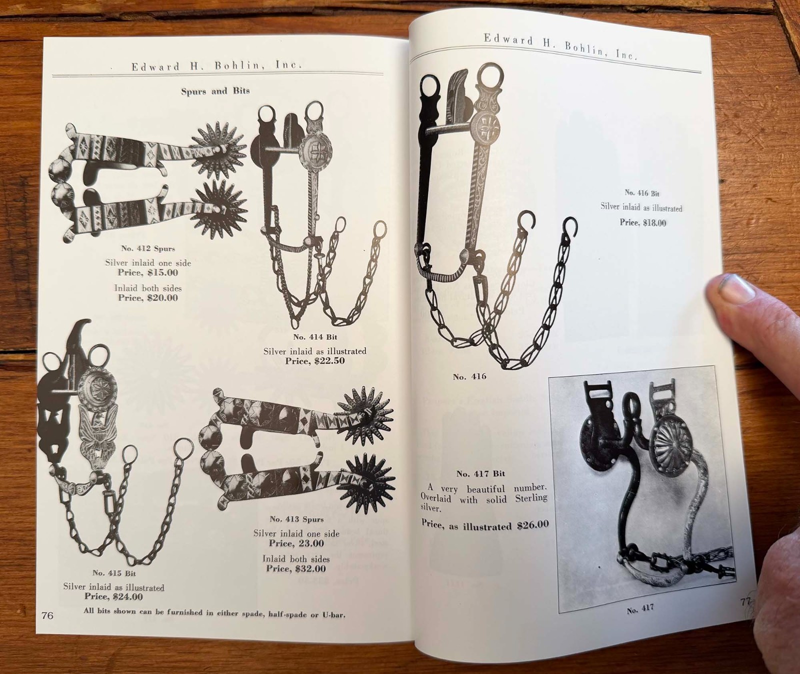 1927 COWBOY Catalog Edward H. Bohlin HOLLYWOOD California NEW Reprint