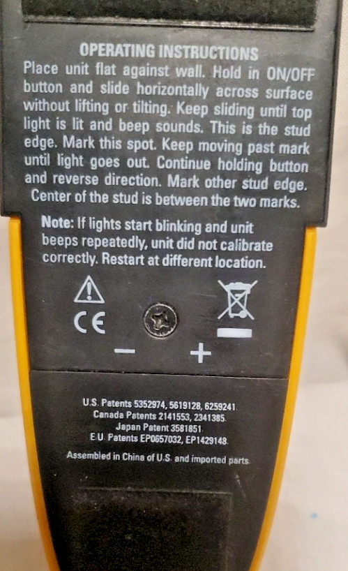 Zircon StudSensor L20 Metal & Wood Stud Finder