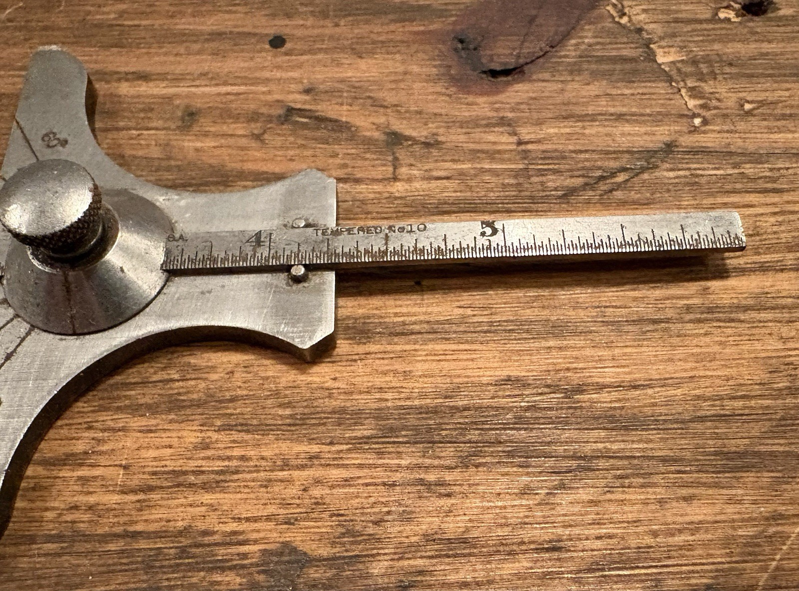 Starrett #236 Depth Angle Gauge Gage 6" Rule 0-60 Degrees Antique Machinist Tool