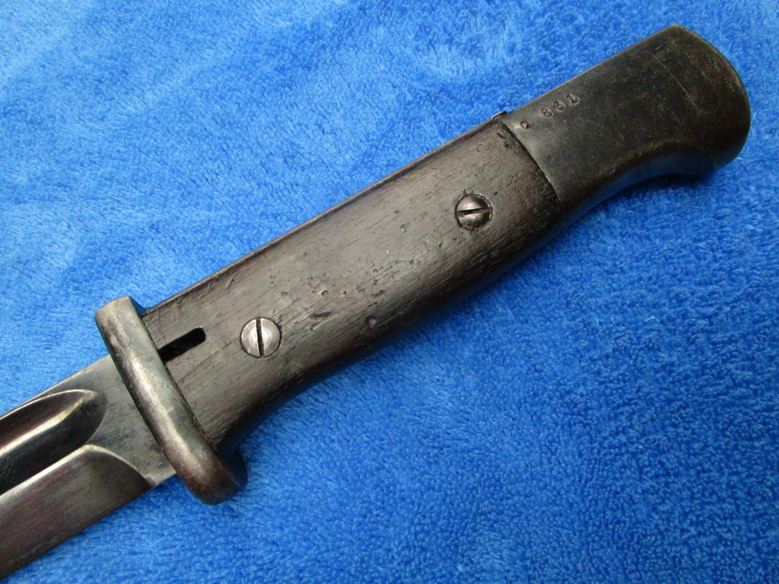 ORIGINAL WW2 PORTUGESE 2ND GERMAN CONTRACT K98 COMBAT BAYONET EXCELLENT