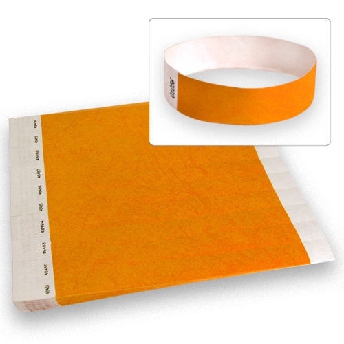 100ct, 500ct or 1000ct - 3/4" Tyvek Bracelets - Choose Your Color and Quantity