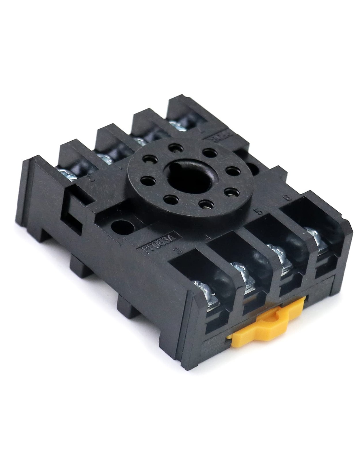 QWORK 8 Pins Relay Socket, 4 Pack 600 V 10 Amp Octal Socket with 4