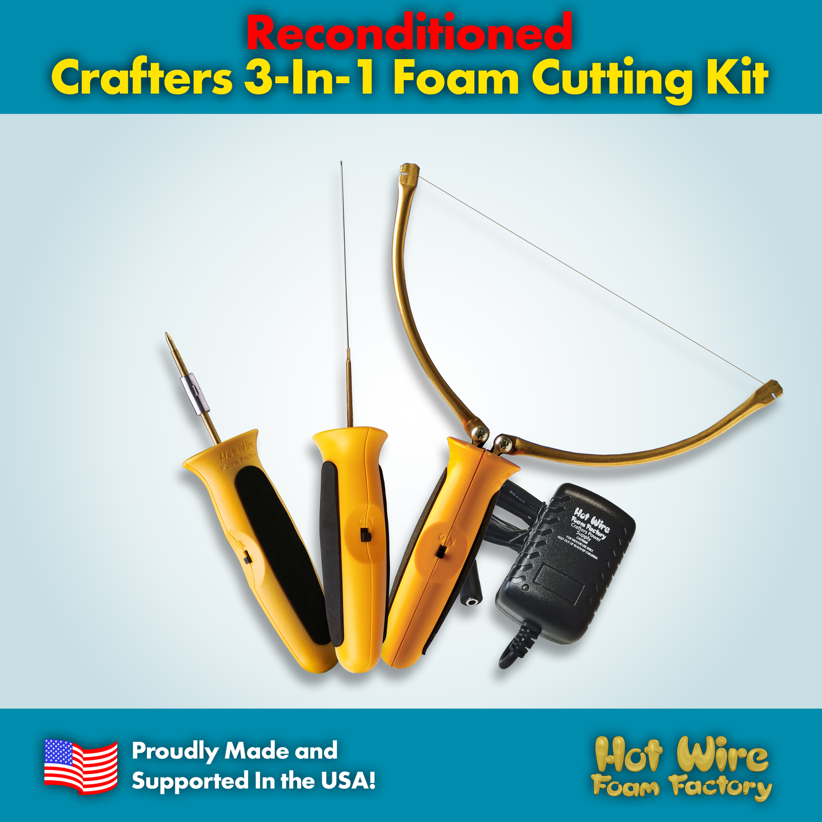 Hot Wire Factory Crafters 3-In-1 Reconditioned Foam Cutting Kit