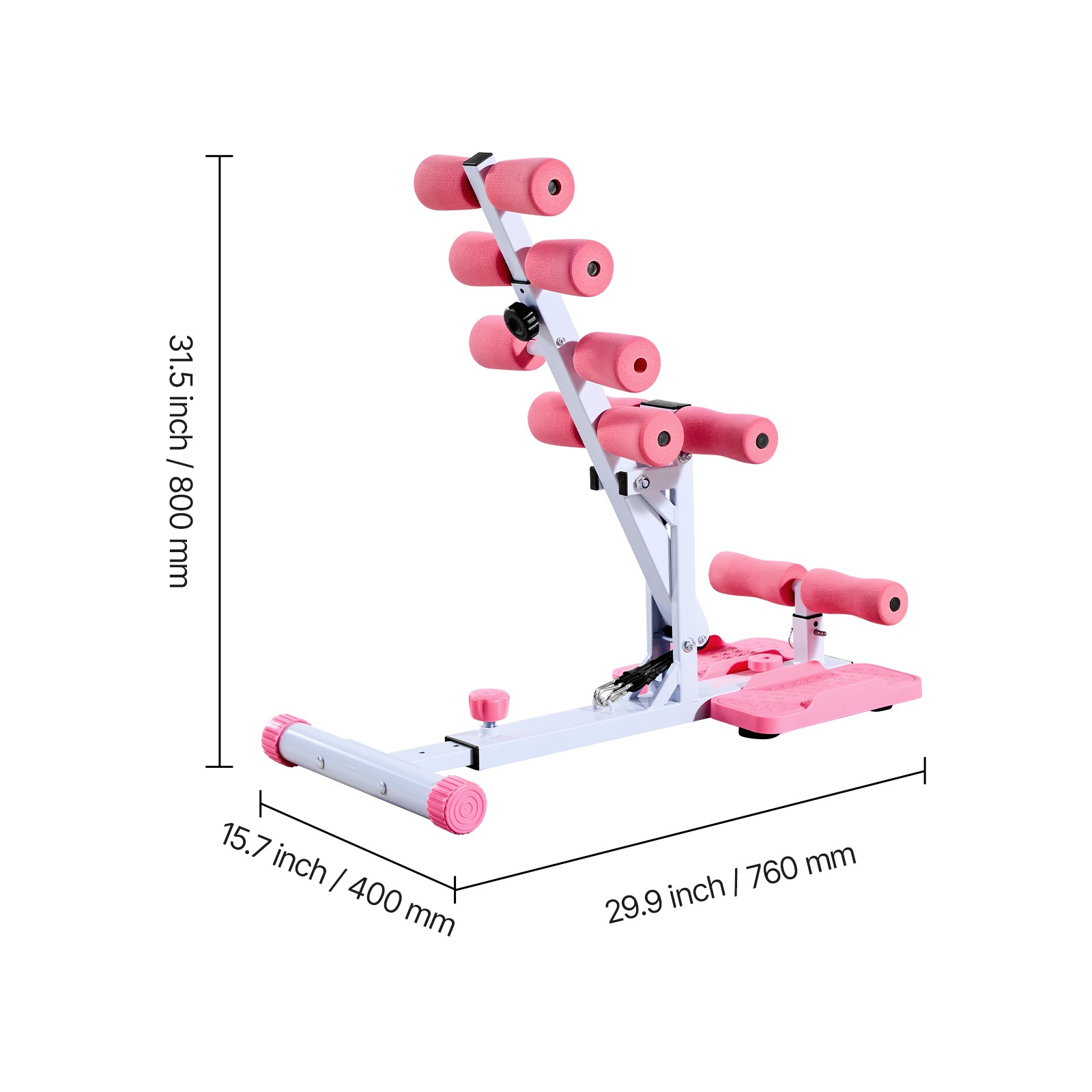 Uimoso Foldable Squat Machine with 3 Resistance Bands Glutes and Leg Workouts