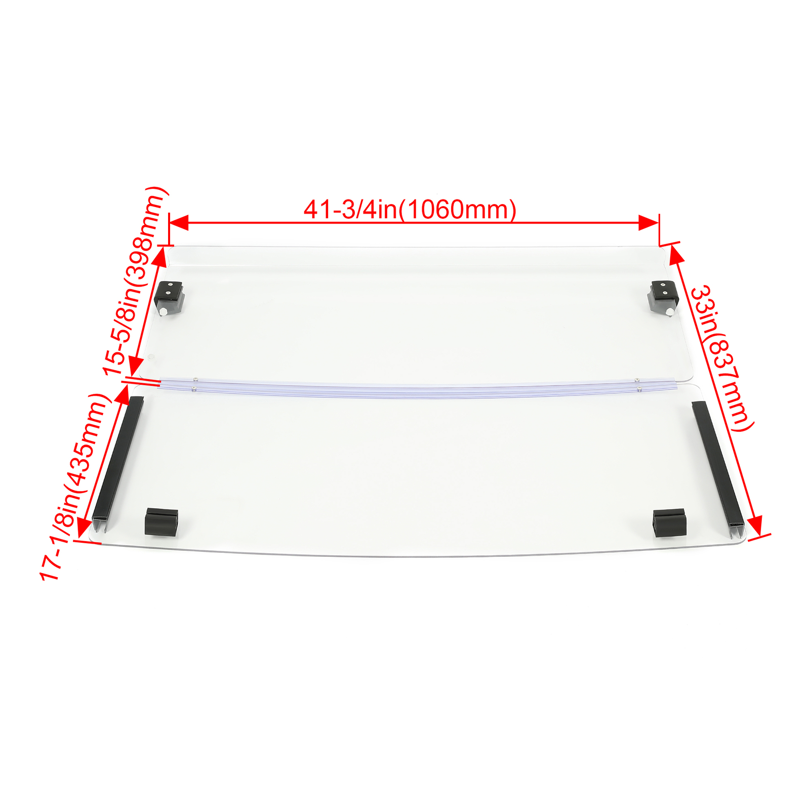 Clear Fold Down Golf Cart Windshield for EZGO Marathon 1986-1994.5