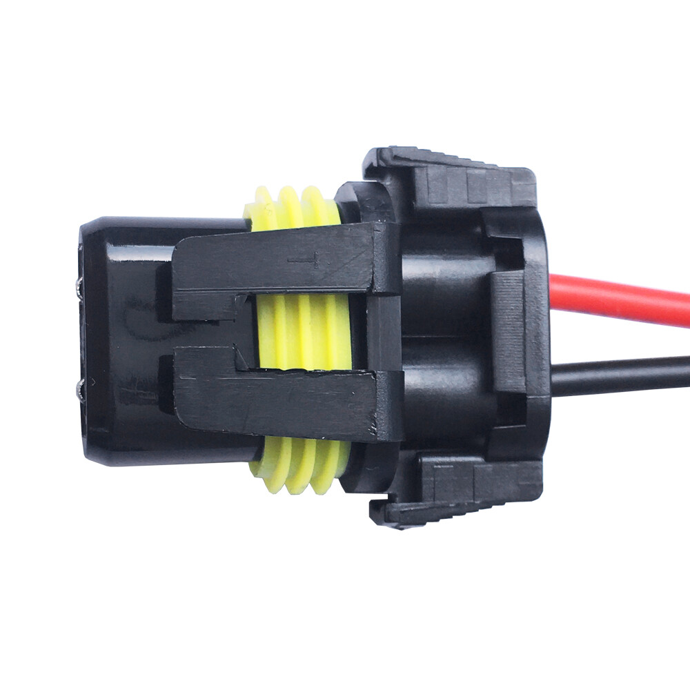 2pcs 9140 9145 H10 Female Connector Socket for Fog Light Wiring Pigtail Harness