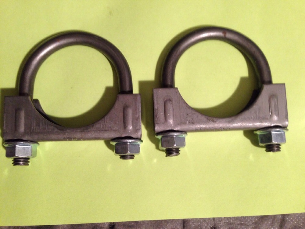 2x 1.75"-1 3/4" EXHAUST  Muffler Clamps