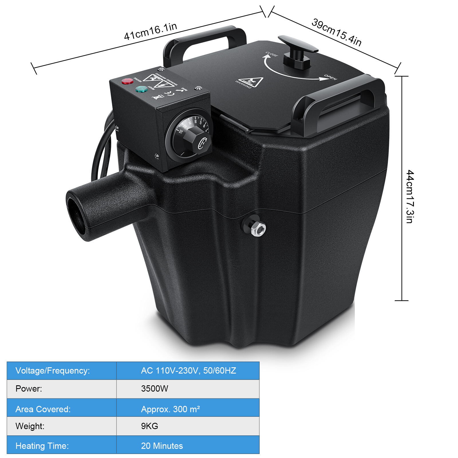 3500W Low Lying Smoke Fog Machine Stage DJ Dry Ice Fog Machine Effect Party Xmas