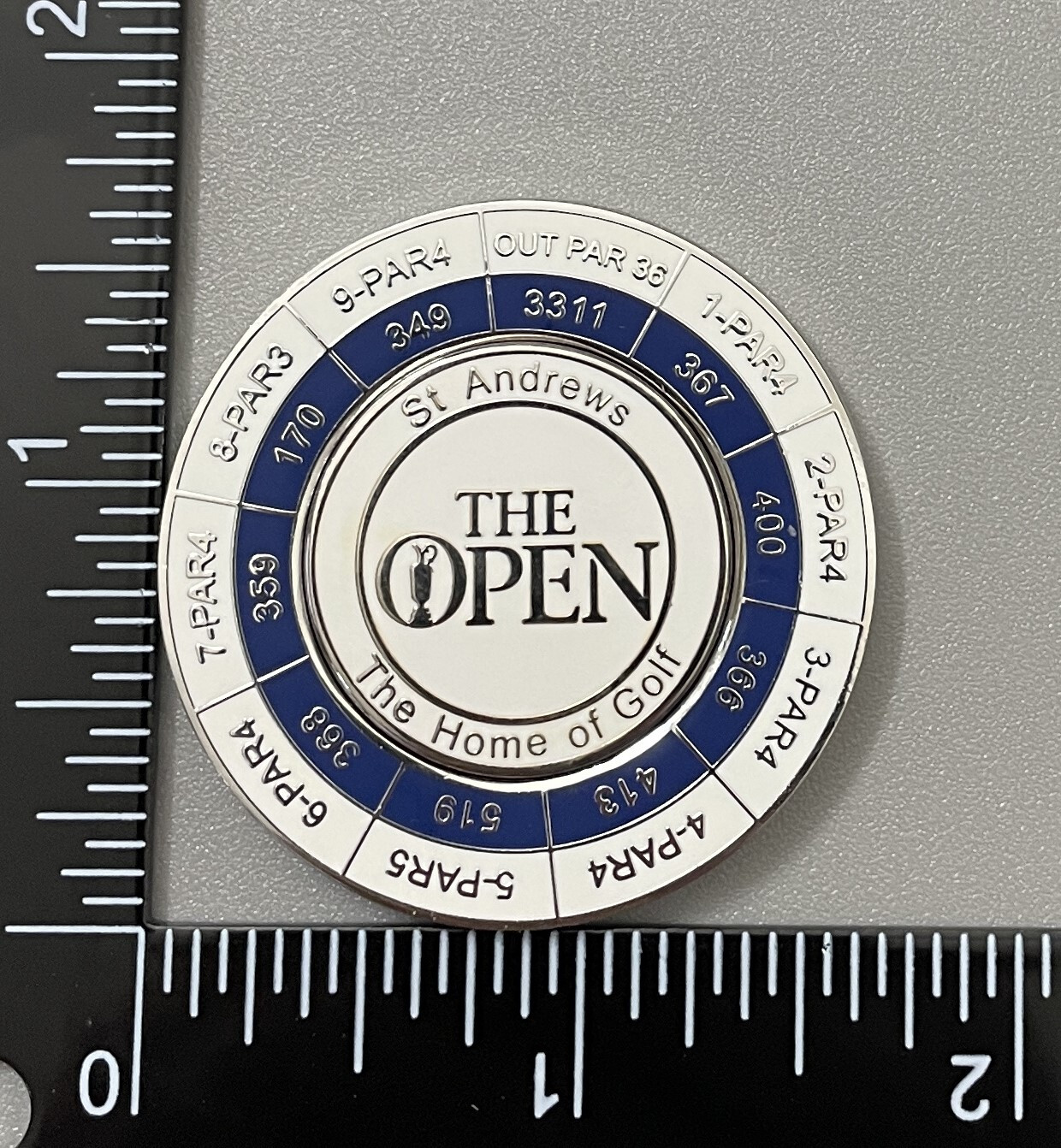 The Open Championship St. Andrews Magnetic Coin and 2 Sided Ball Marker British
