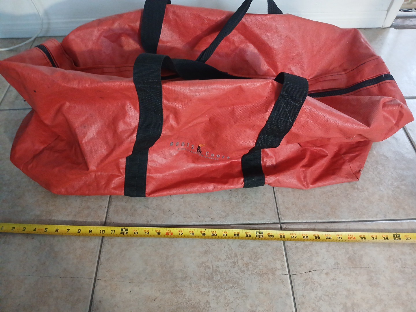 Oilfield Offshore Bag BOOTS & COOTS XL Authentic Well Used Oilfield Memorabilia