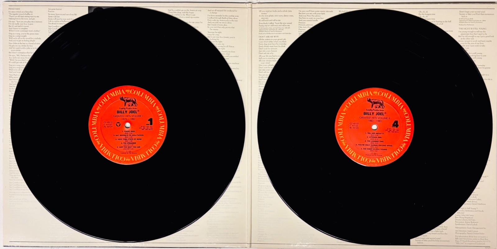 BILLY JOEL Signed GREATEST HITS VOL. I & II Promo/DJ Double Album~Near Mint