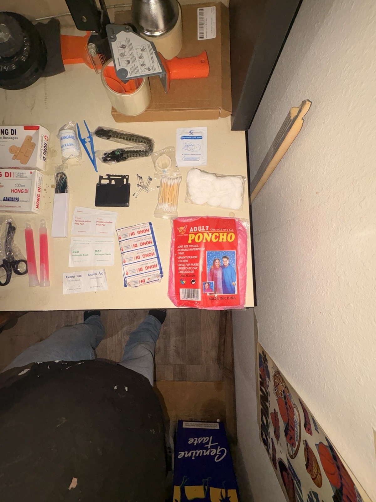 Tactical Trauma Kit Military First Aid Bag for Emergency Survival ( Over 200 Pcs