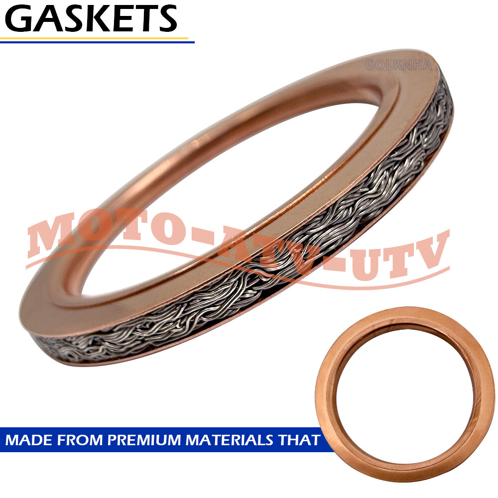 Titanium Head Pipe Exhaust Stud Bolt Gaskets Kit for Yamaha WR400F WR426F WR450F