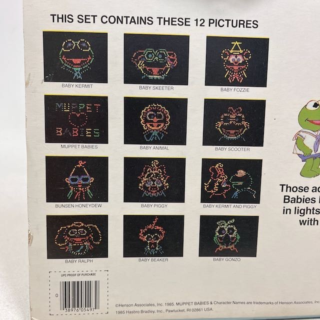VTG 1985 HENSON’S MUPPET BABIES LITE BRITE PICTURE REFILL PACK