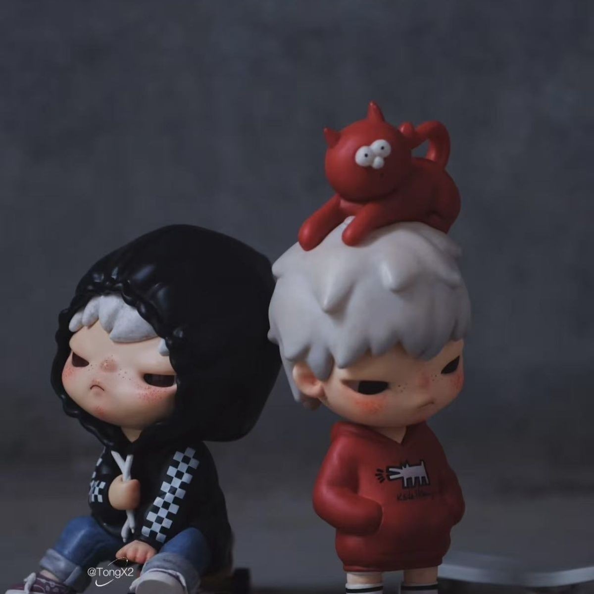 Hirono x Keith Haring Art Toy Figure Doll Collectible Limited Edition Gift