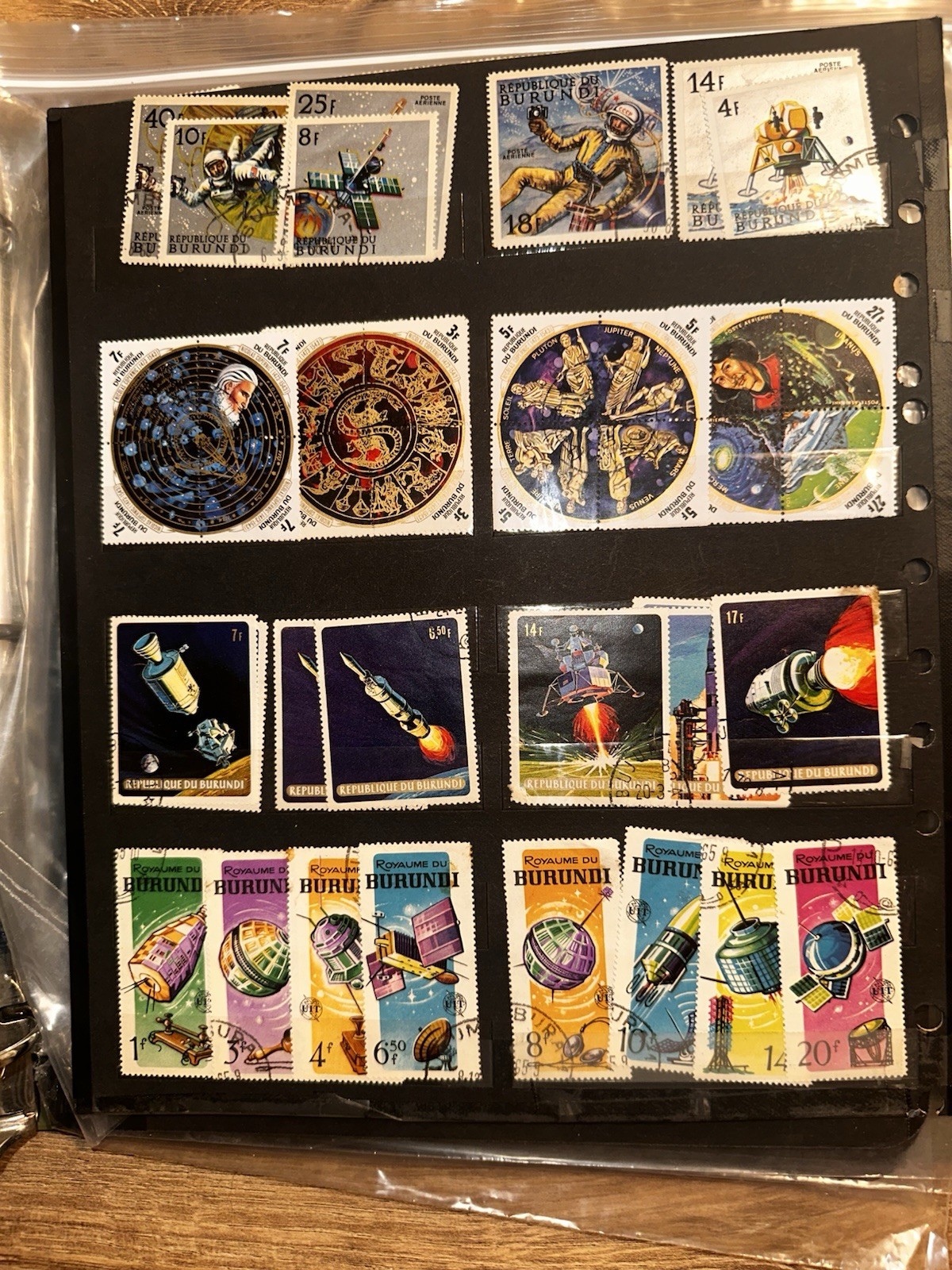 Cold War Space Race Stamp Collection USSR NASA Apollo Vostok Thematic Lot
