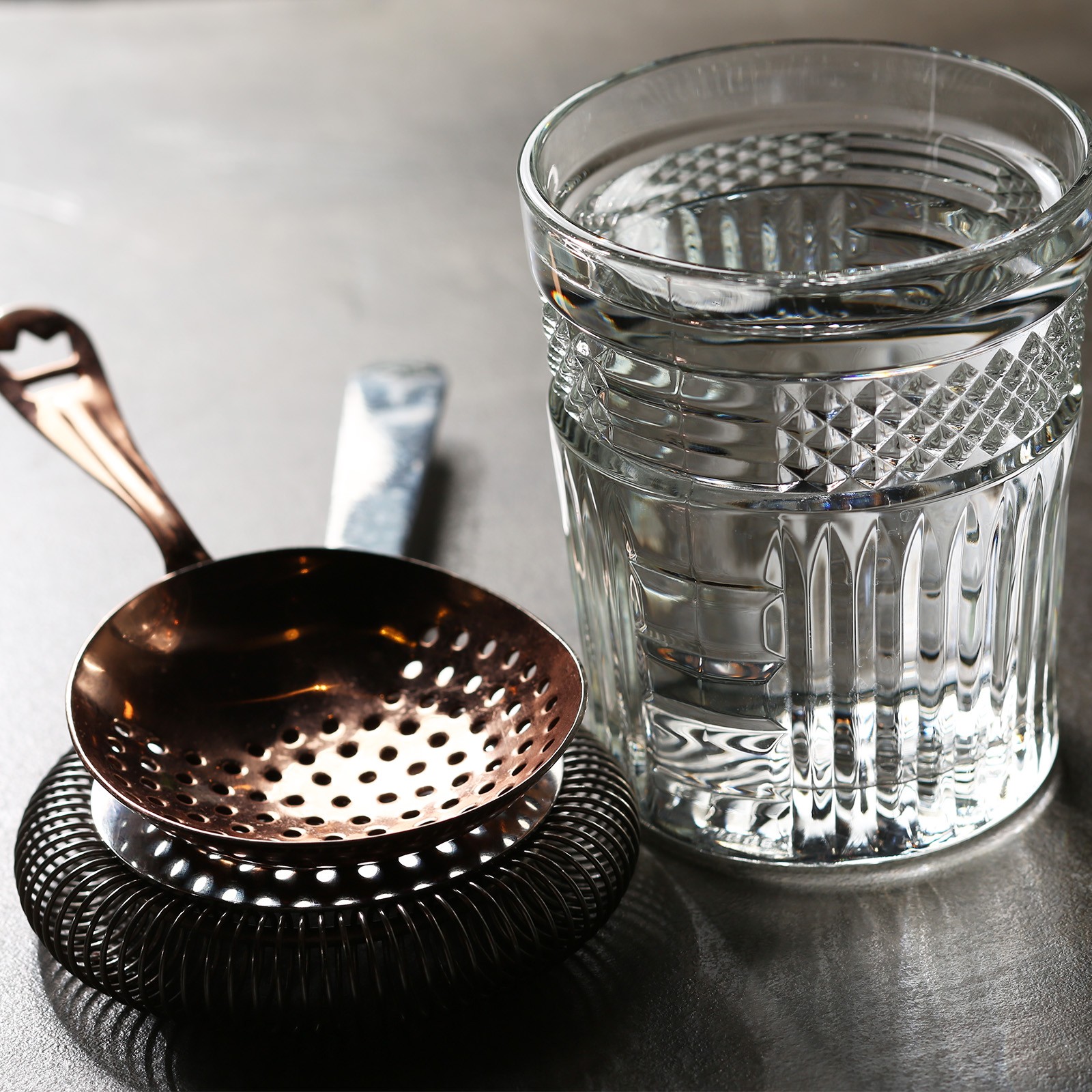 Julep Strainer, 1pcs - Stainless Steel Cocktail Strainer Spoon (Silver, 155mm)