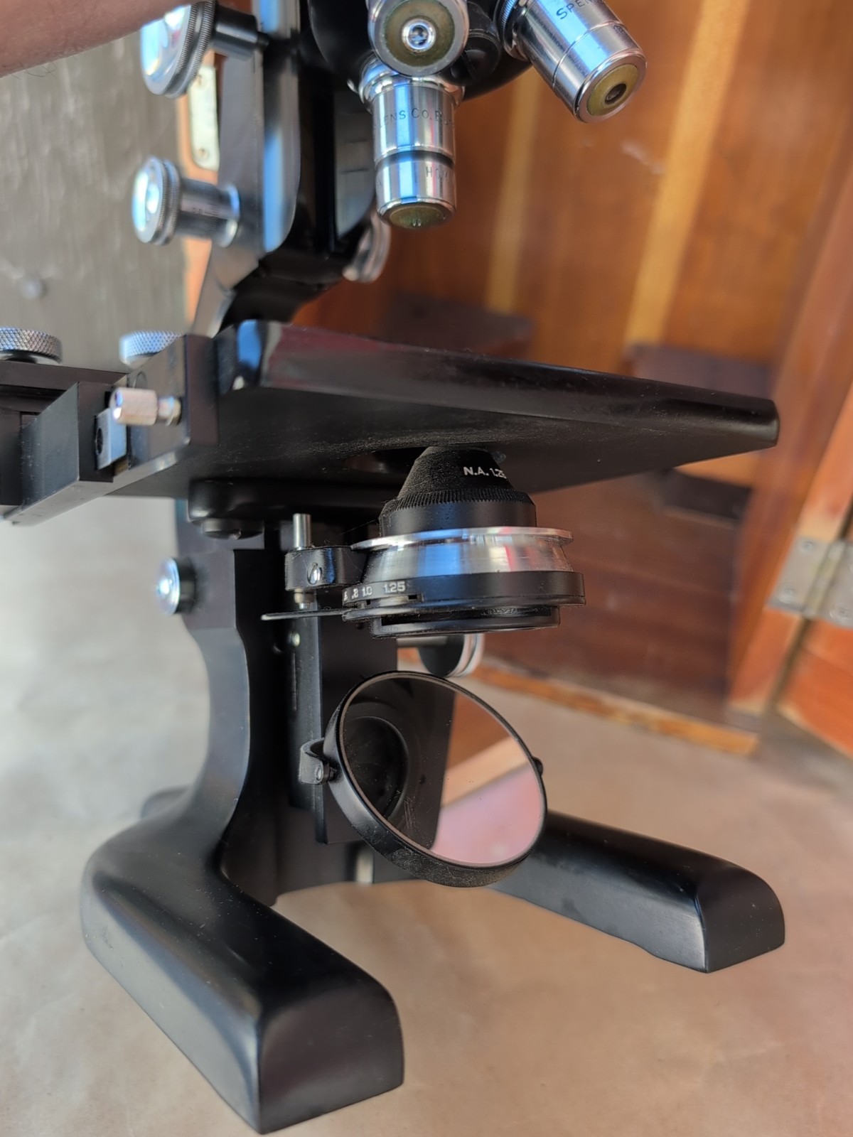 Vintage Spencer Microscope With Wooden Case No Key Buffalo USA