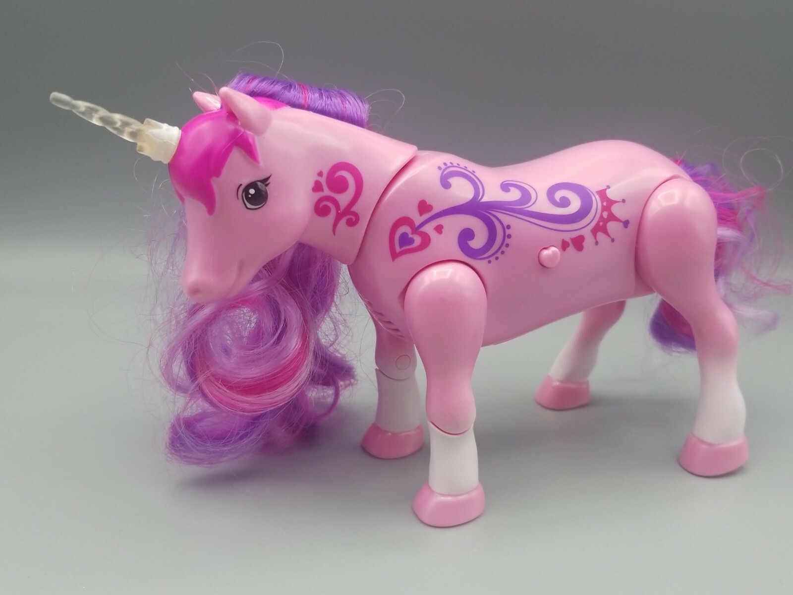 Moose Toys Pink Unicorn Battery Operated Galloping Walking Lights Sounds