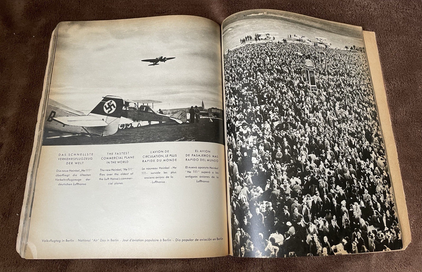 Original Heinrich Hoffman 1936 Berlin Olympics Photo Book - Nazi Party Leaders