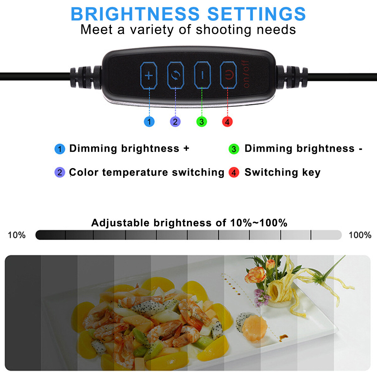 12x12" LED Photo Studio Light Box Portable Folding Photography Shooting Tent Kit