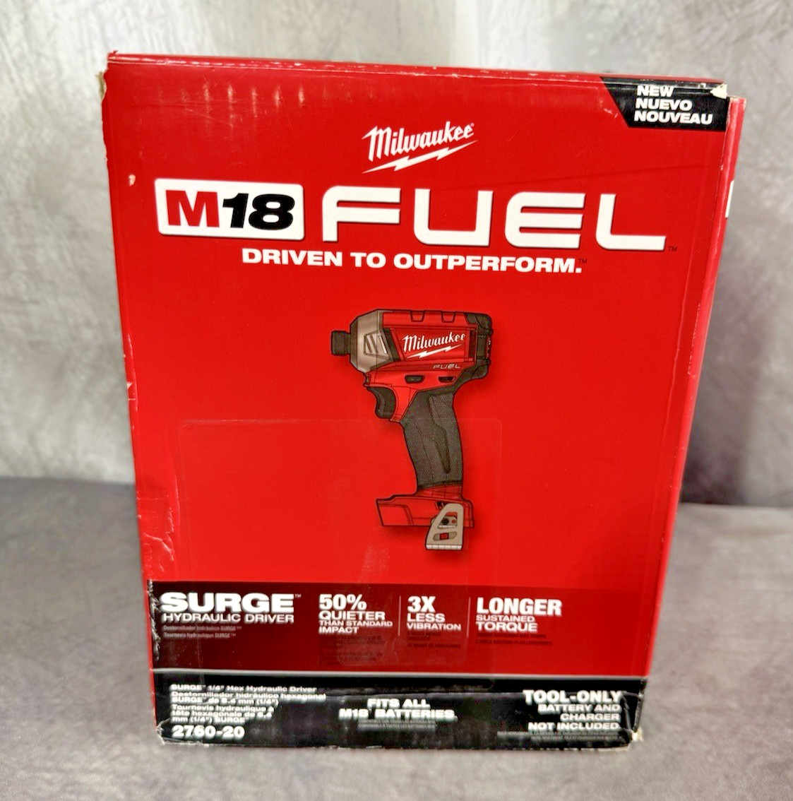 New Milwaukee M18 FUEL 2760-20 Surge 1/4" 18V Hex Hydraulic Driver (Tool Only)