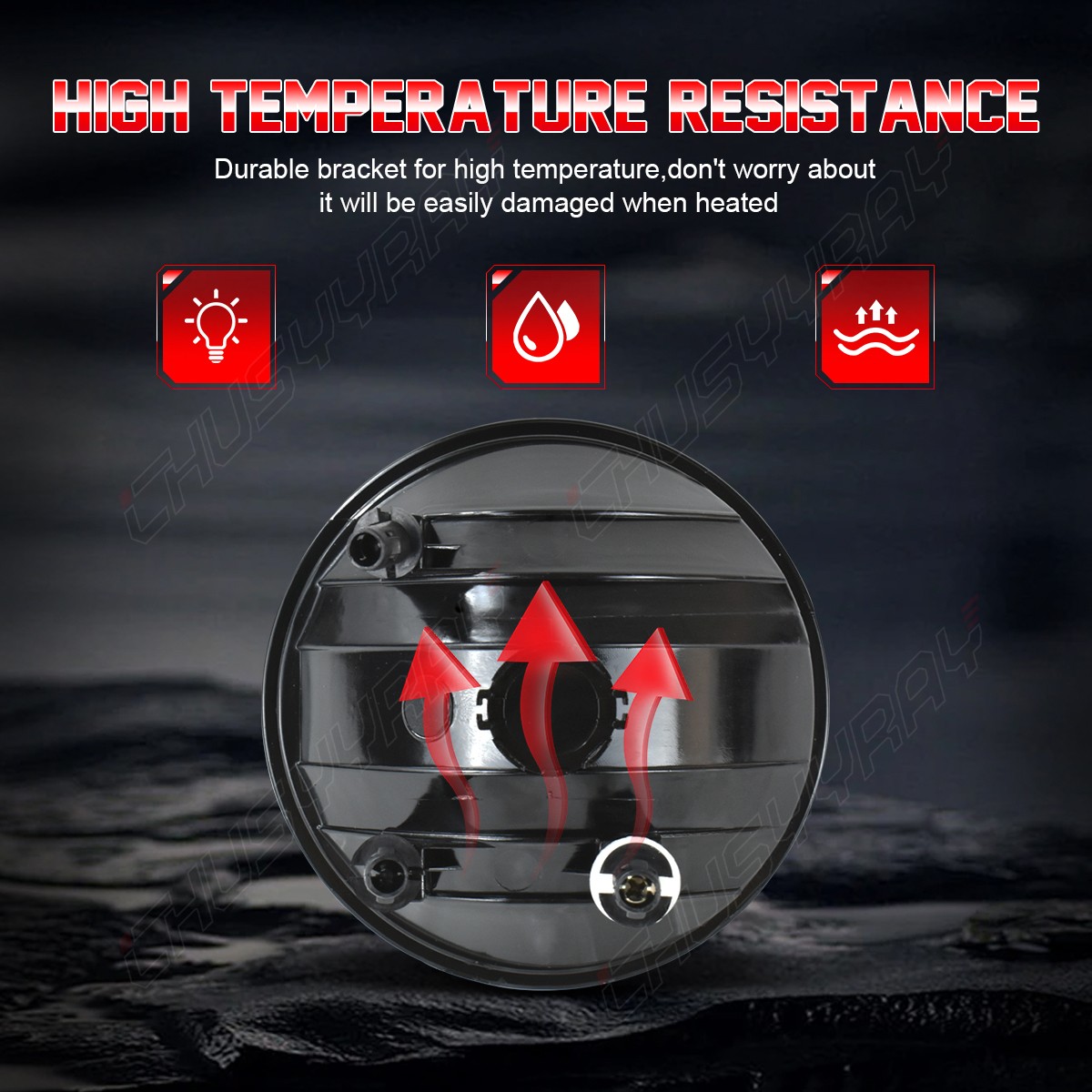 Pair For 2007 2008-2013 GMC Sierra 1500 2500 3500HD Bumper LED Fog Lights Lamps