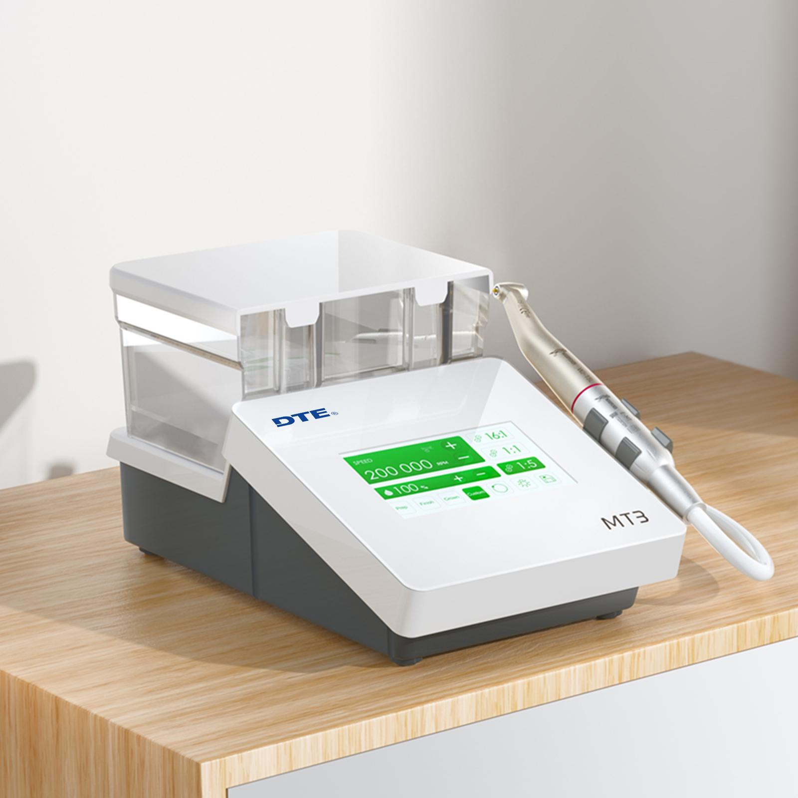 Woodpecker DTE MT2 MT3 Dental Electric Motor + 1:5 Contra Angle Handpiece