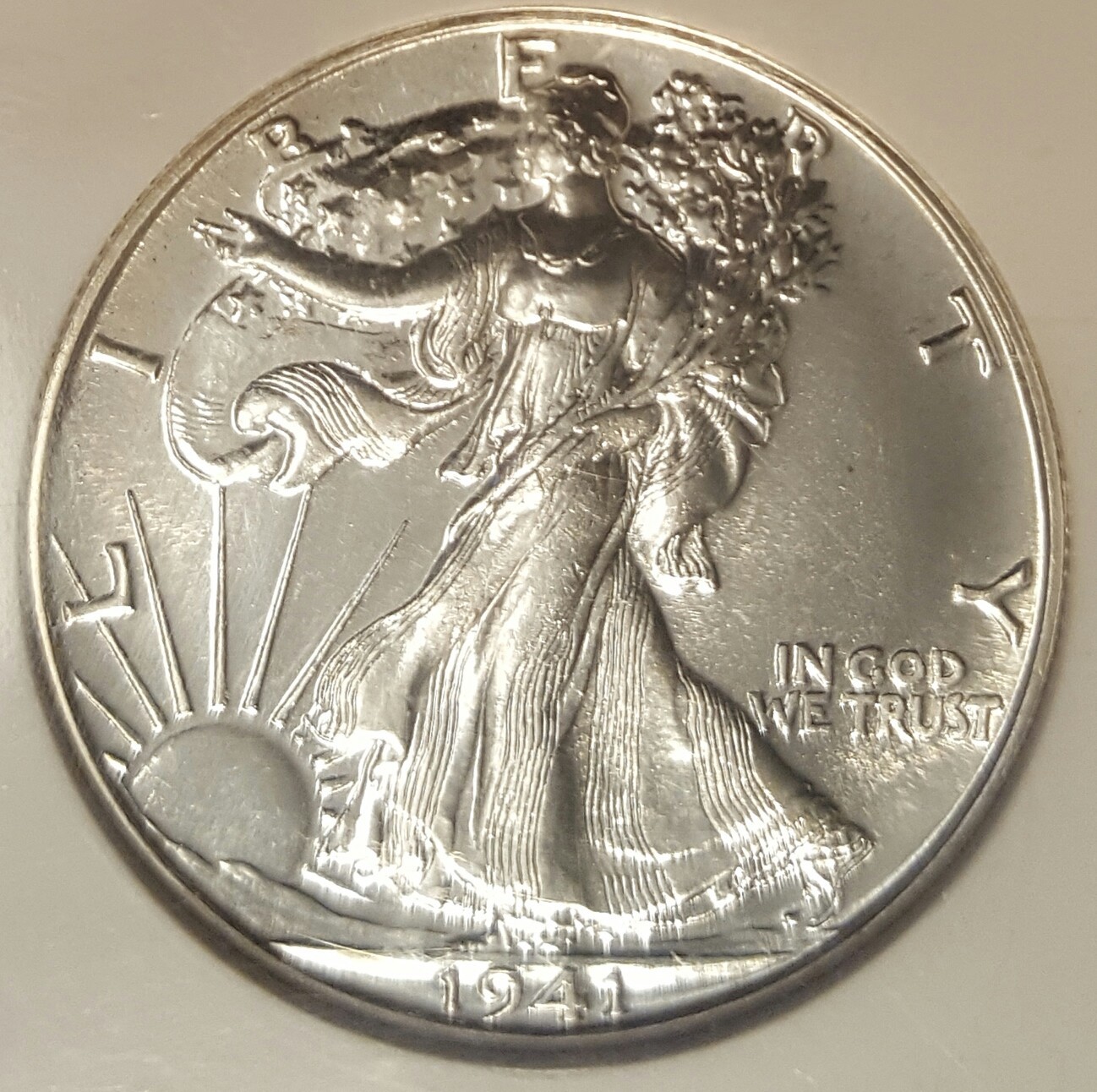 1941 PROOF-67 Walking Liberty Half Dollar NGC PF67 PR67 CAC. No AW. Beautiful!