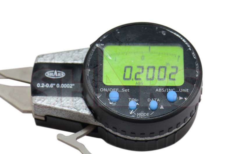 Shars .2 - .6" 5 - 15 MM INTERNAL DIGITAL CALIPER GAGE .0005" P]