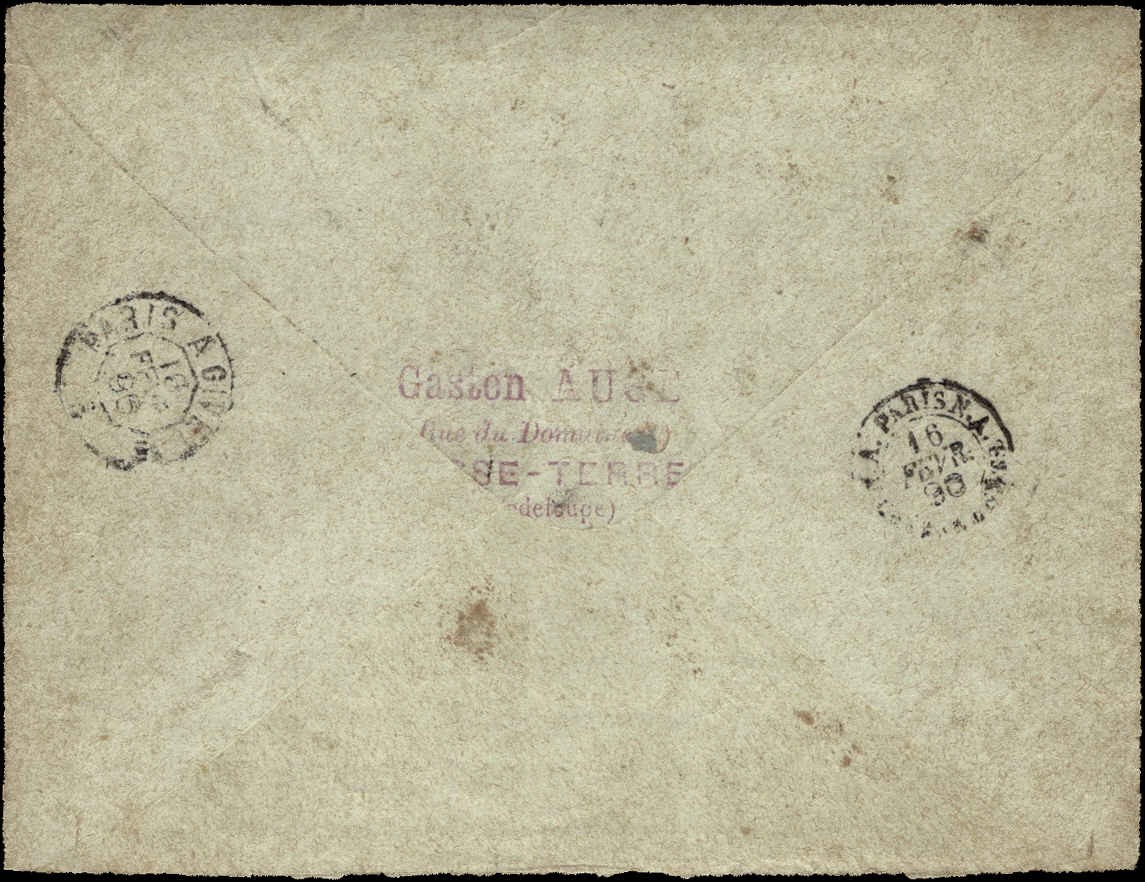 Guadeloupe 1896 Cover to Luxembourg Colonial Postal History