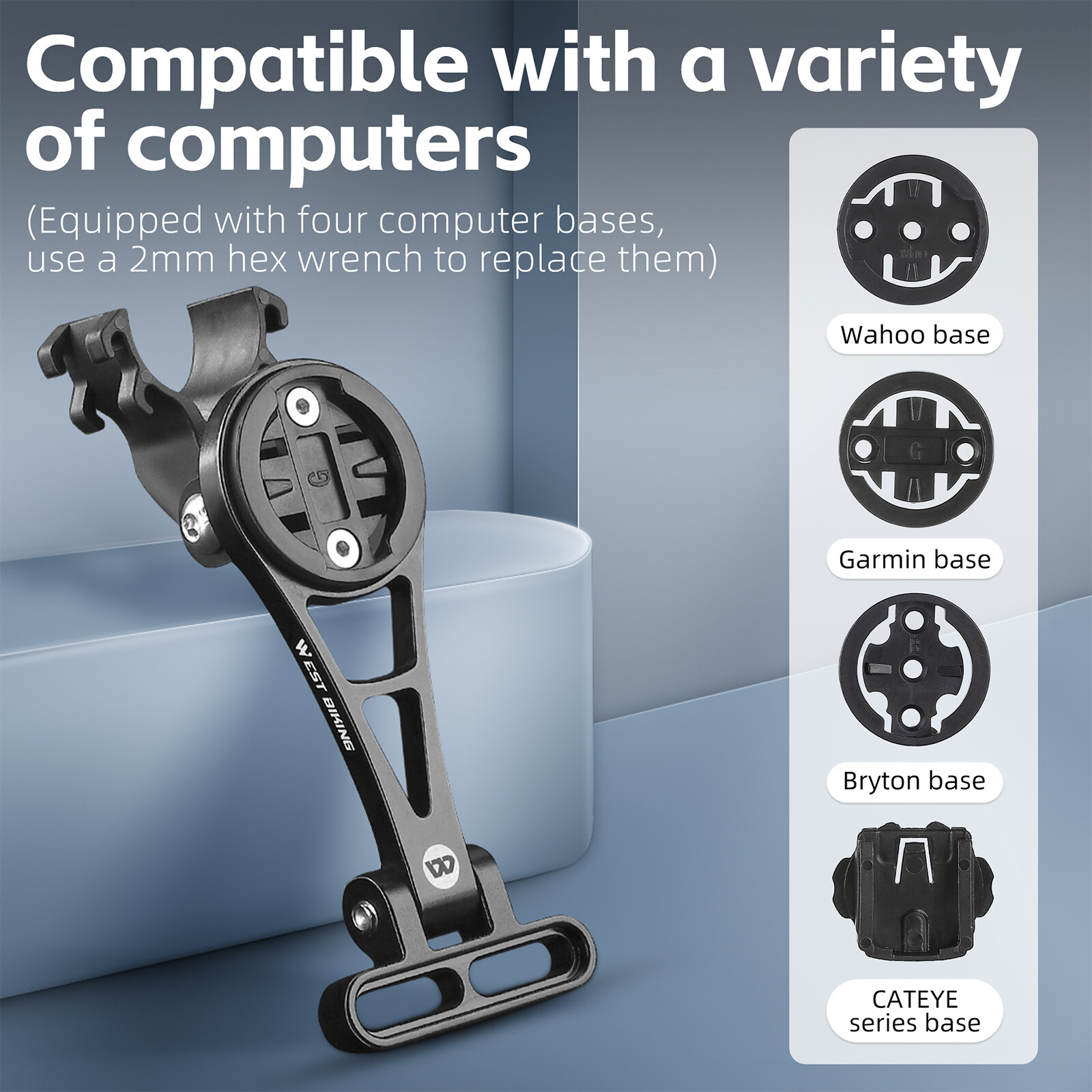 Bike Stem Extension Computer Mount For Garmin Edge For GoPro GPS Holder Bracket