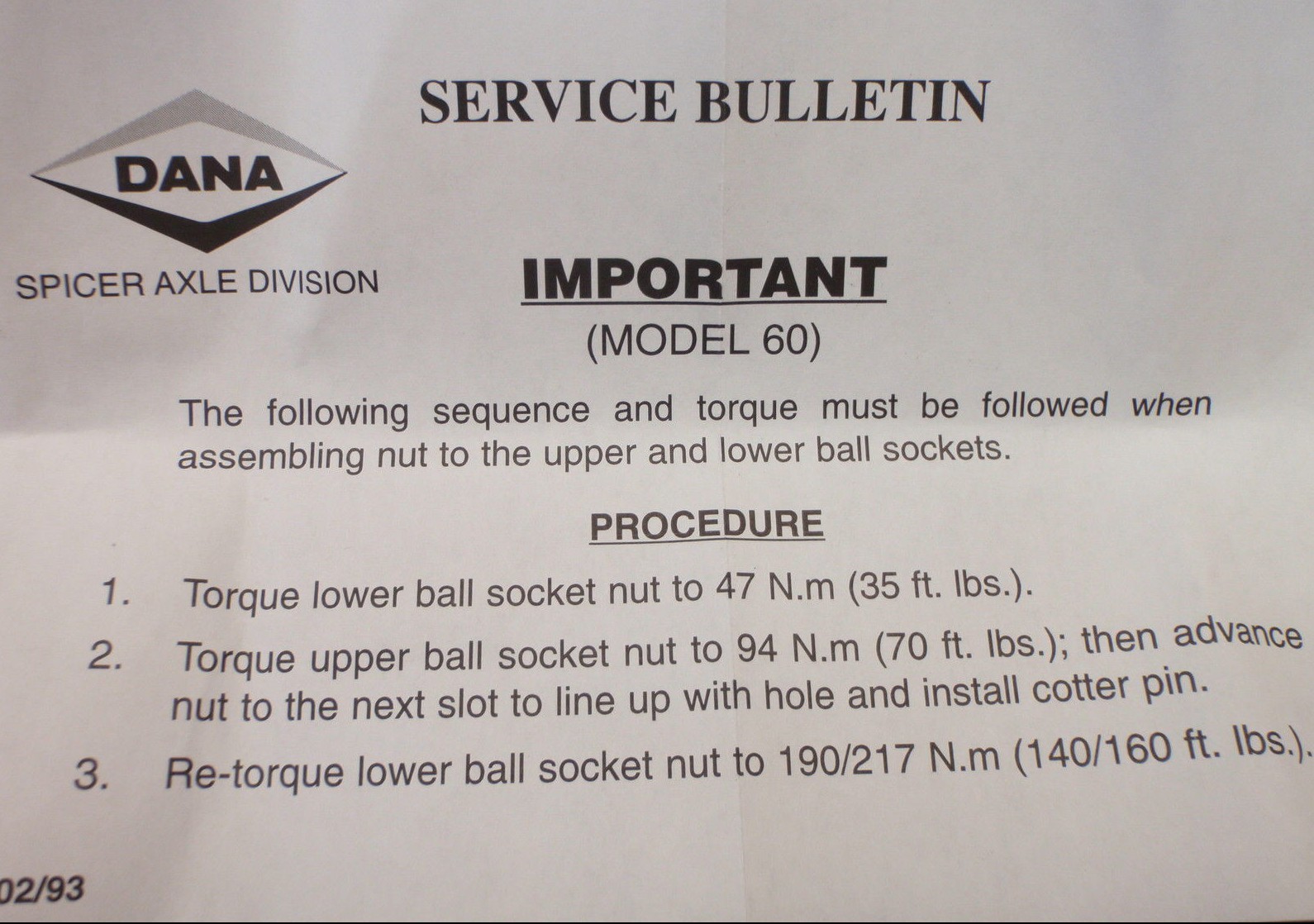 1999-2004 Ford F250 F350 Excursion 4x4 Front Dana Spicer Ball Joints Both Sides