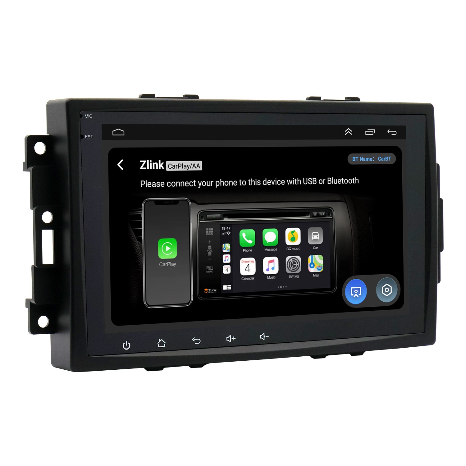 Touch Screen Car MP5 Player Mirror Link SWC USB Fit For 2006-2010 Dodge Caliber