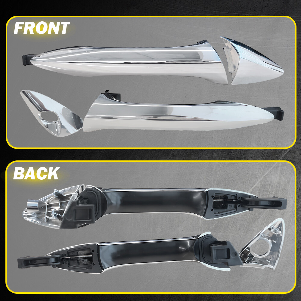 Set of 4 Exterior Outside Outer Door Handle Chrome For Hyundai Elantra 2011-16 P