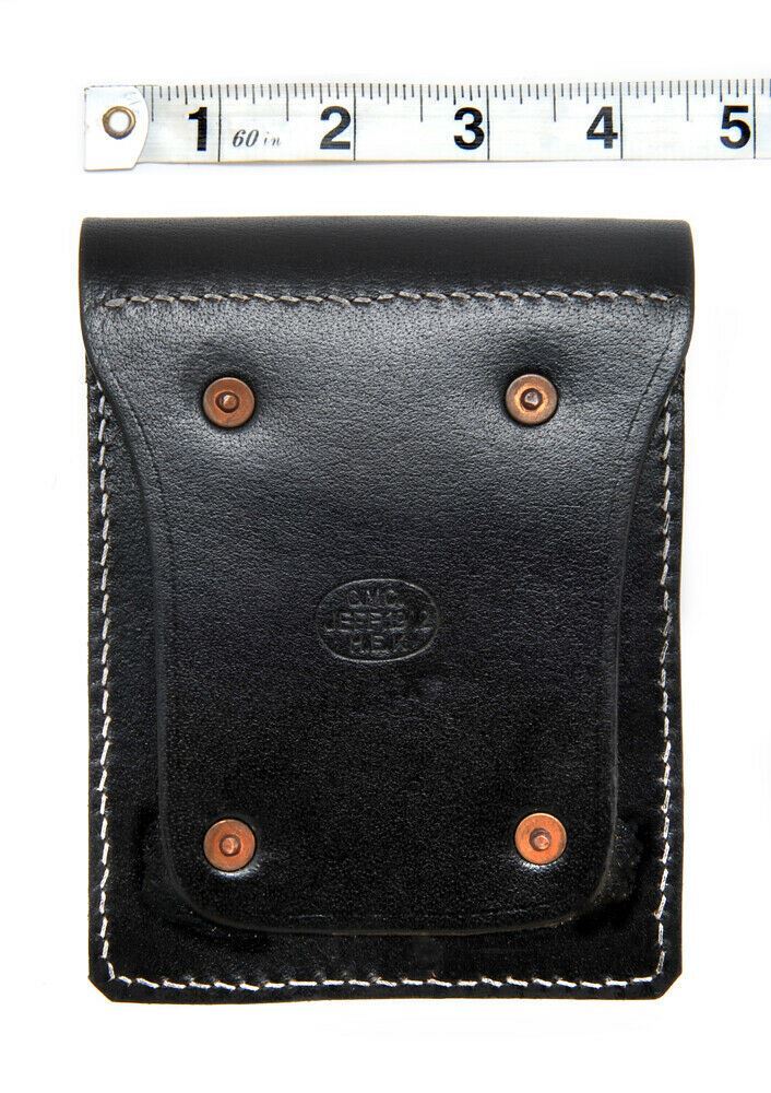 Black Leather .45 Double Magazine Pouch